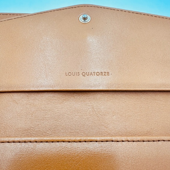 LOUIS QUATORZE LEATHER  TRIFOLD LONG WALLET - Picture 10 of 11